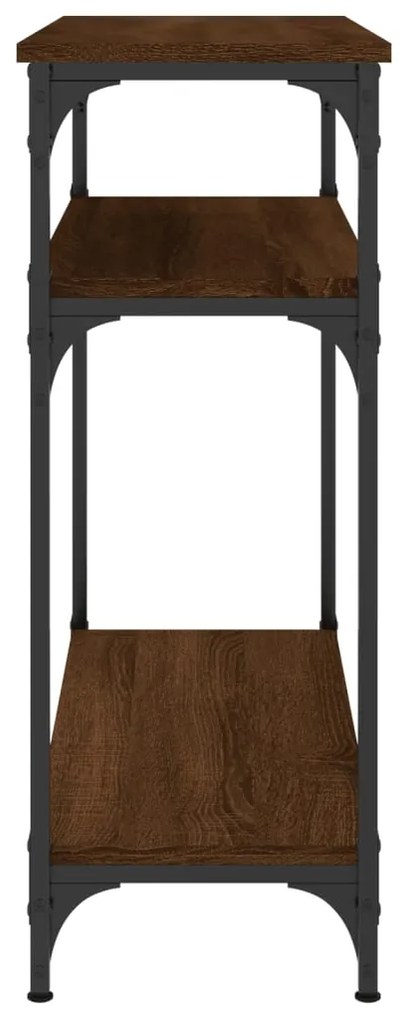 vidaXL Τραπέζι Κονσόλα Καφέ Δρυς 75x29x75 εκ. Επεξεργασμένο Ξύλο