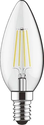 Λαμπτήρας LED Filament E14 Candle 5W 2700K 2τμχ  (5 τεμάχια)