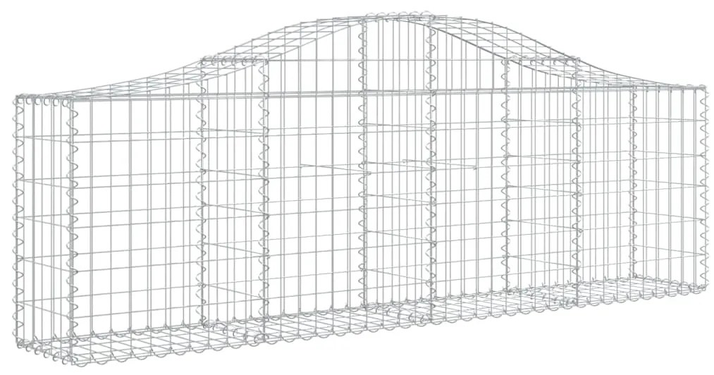 vidaXL Συρματοκιβώτια Τοξωτά 20 τεμ. 200x30x60/80 εκ. Γαλβαν. Ατσάλι