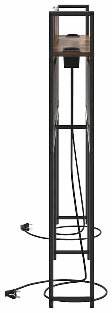 vidaXL Κεφαλάρι Αποθήκης Καπνιστή δρυς 120 cm Επεξεργασμένο ξύλο