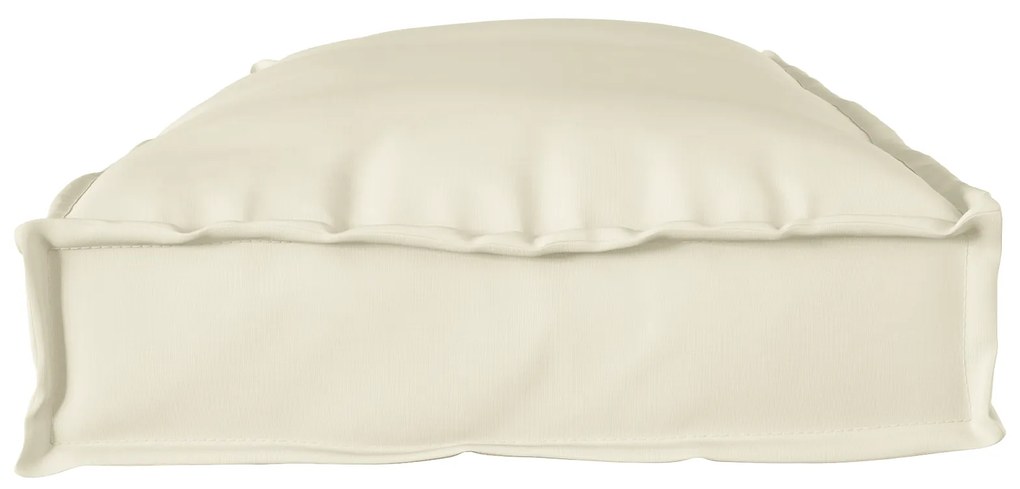 vidaXL Μαξιλάρια Παλέτας για Πάγκο 2 τμχ Κρεμ 100x40x8 εκ Υφασμα Oxford
