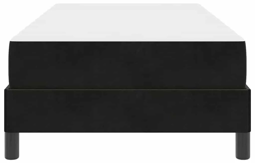 vidaXL Κρεβάτι box spring με στρώμα Μαύρο 80 x 200 cm Βελούδο