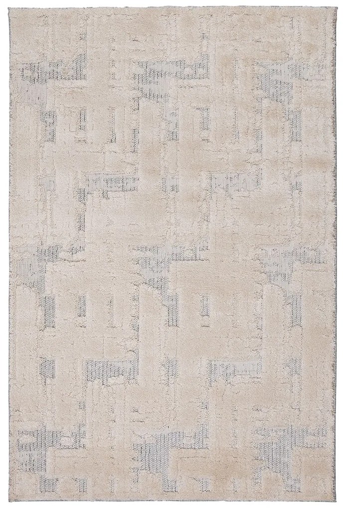 Χαλί (200x290) Βιοκαρπέτ Moment Stair S714A White/L.Grey