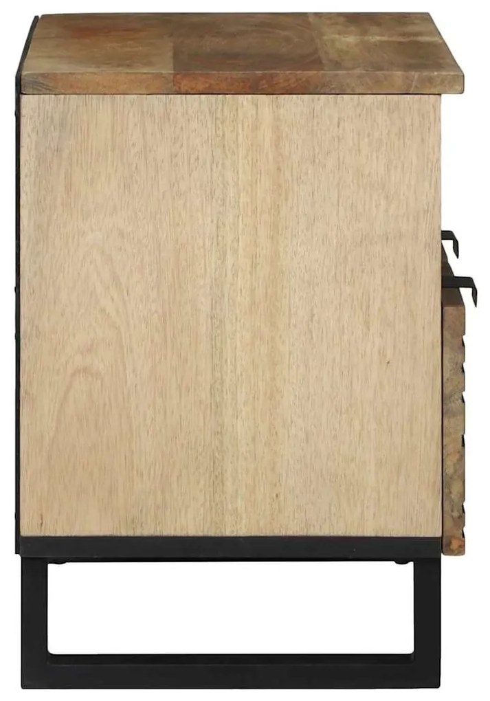 vidaXL Έπιπλο Τηλεόρασης Καφέ 70 x 33 x 46 εκ Μασίφ ξύλο μάνγκο