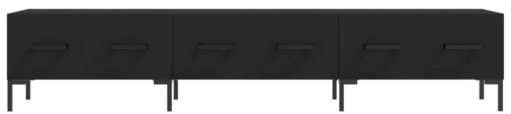 vidaXL Έπιπλο Τηλεόρασης Μαύρο 150x36x30 εκ. από Επεξεργασμένο Ξύλο