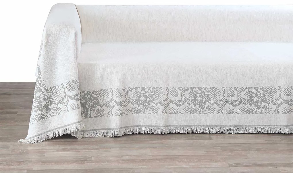 Ριχτάρι Τετραθέσιου Καναπέ (180x300) Makis Tselios Amazon 1 Ecru