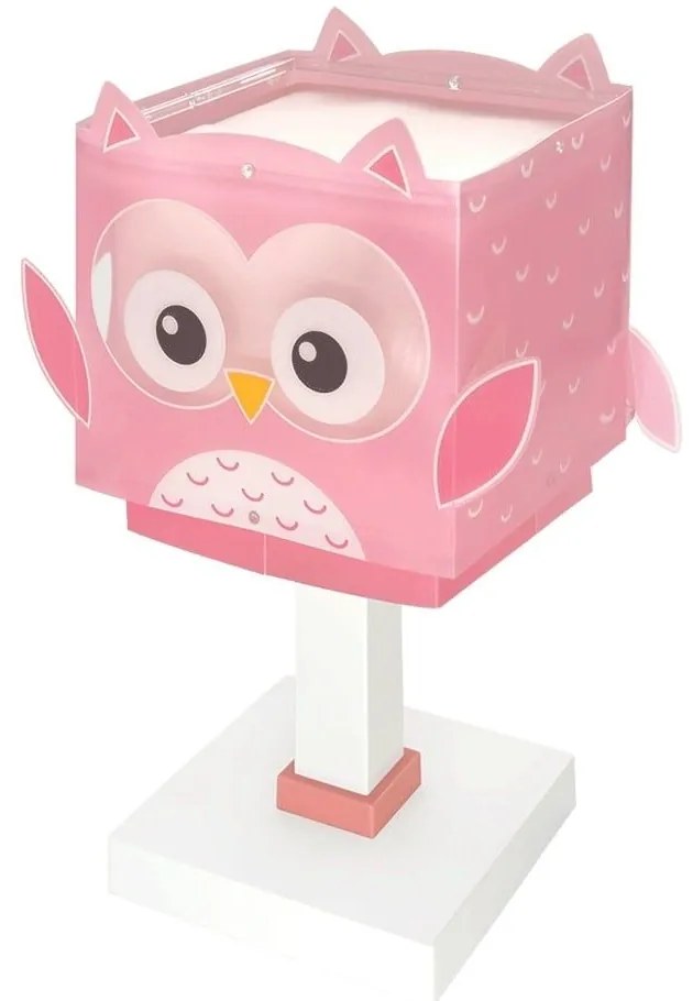 Φωτιστικό Επιτραπέζιο Little Pink Owl 64481 16x16x22cm 1xE14 8W Pink Ango