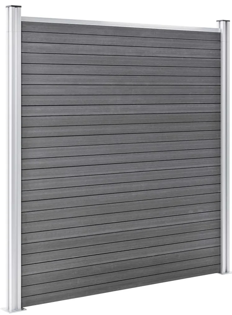 vidaXL Πάνελ Περίφραξης Γκρι 1045 x 186 εκ. από WPC