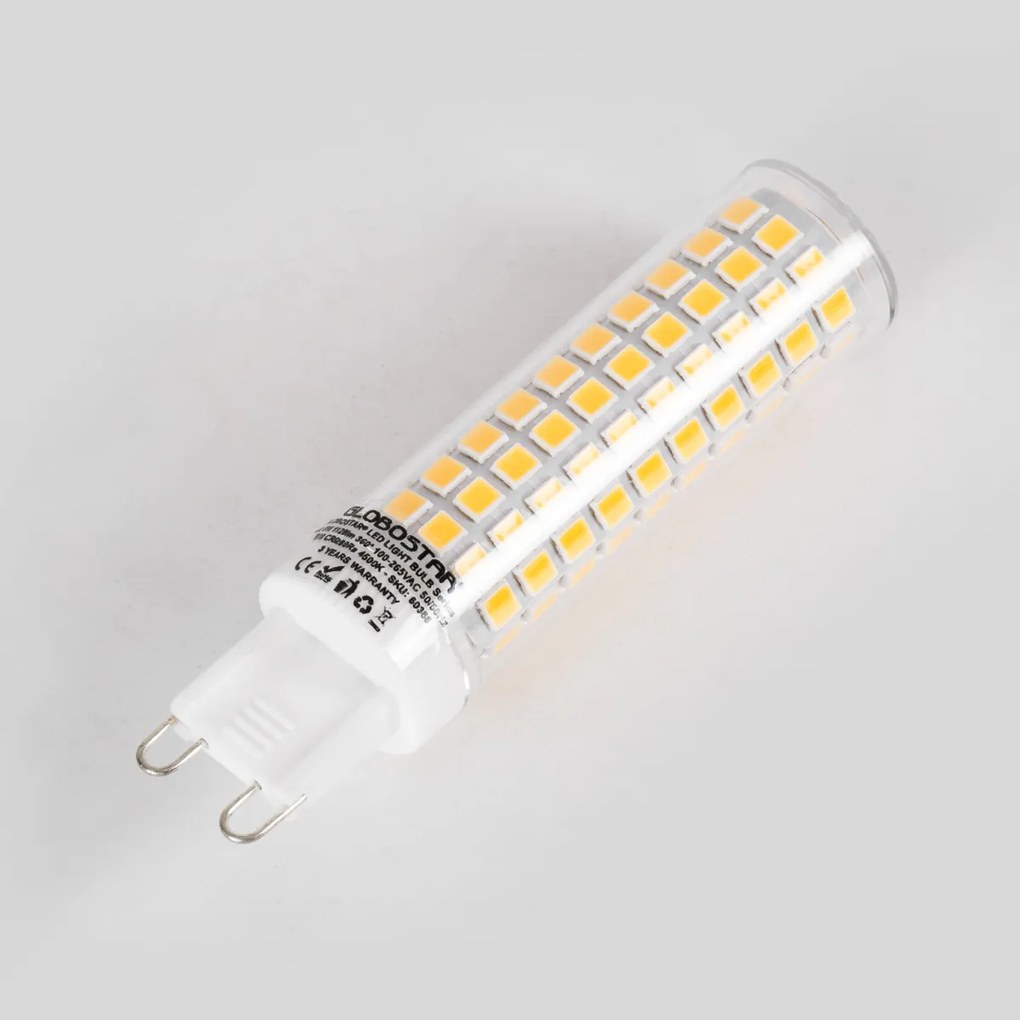 GloboStar 60389 Λάμπα LED G9 8W 1088lm 360° AC 220-240V IP20 Φ1.86 x Υ7.5cm Θερμό Λευκό 2700K - 3 Years Warranty - 60389