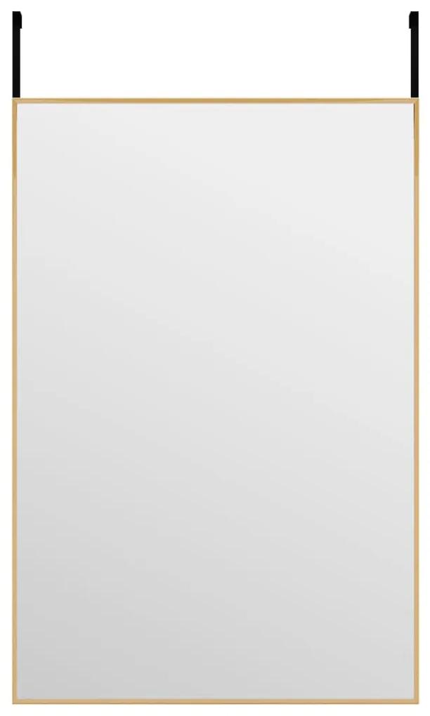 vidaXL Καθρέπτης Πόρτας Χρυσός 40 x 60 εκ. από Γυαλί και Αλουμίνιο