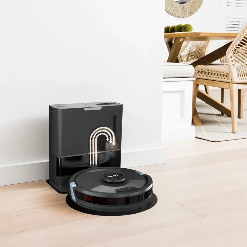 Ρομποτική ηλεκτρική σκούπα Shark Matrix Plus RV2620WAEU, 650 W, 0.3 l, 360 LiDAR, Αυτονομία έως 110 λεπτά, Matrix Clean, Μαύρο