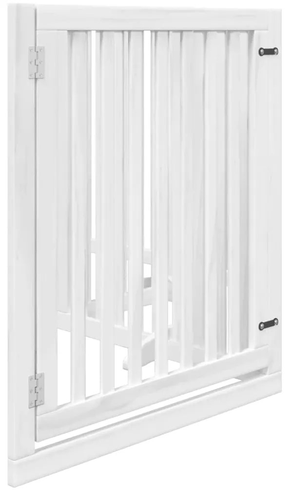 vidaXL Διαχωριστικό Σκύλων/Πόρτα Πτυσσόμενο 4 Πάνελ 320εκ. Ξύλο Λεύκας