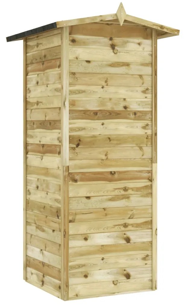 vidaXL Αποθήκη Κήπου 100 x 100 x 210 εκ. από Εμποτισμένο Ξύλο Πεύκου