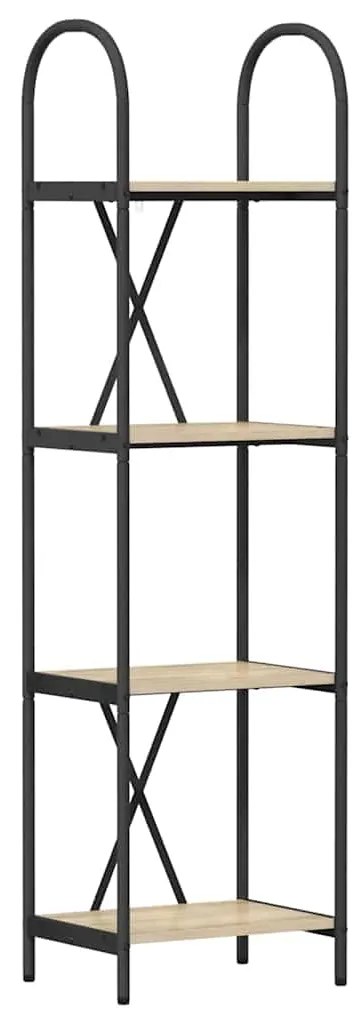 vidaXL Ράφι Βιβλίων Sonoma Δρυς 40 x 30 x 146 εκ Επεξεργασμένο ξύλο