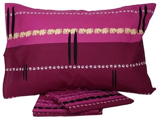 Σετ Σεντόνια Cotton Feelings εμπριμέ 2021 Mauve Μονό (160x260)