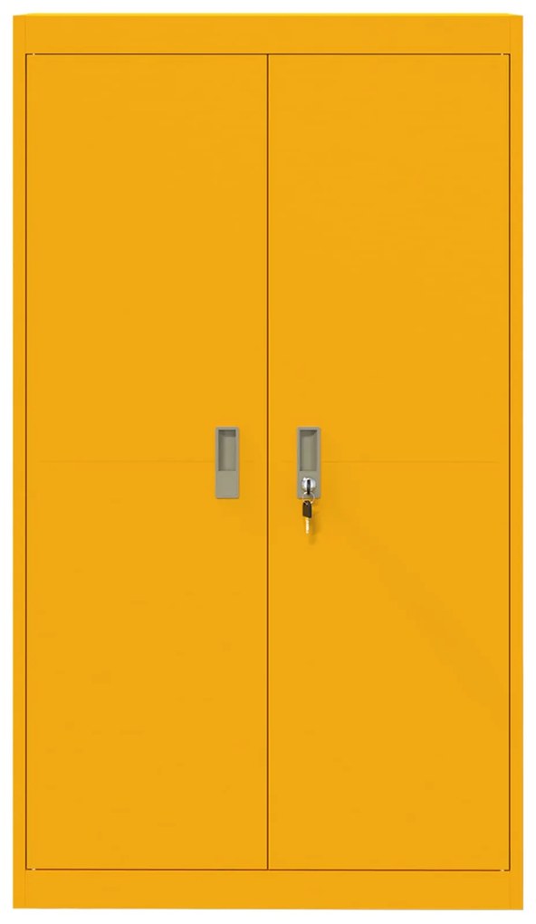 vidaXL Ντουλάπι αποθήκευσης 2 pcs Χαμομηλί κίτρινο 80 x 40 x 140 εκ