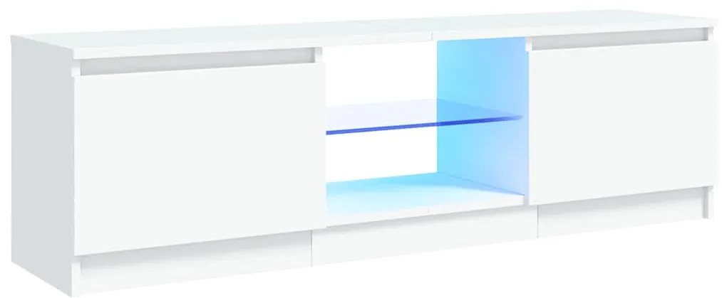 vidaXL Έπιπλο Τηλεόρασης με LED Λευκό 120 x 30 x 36 εκ.