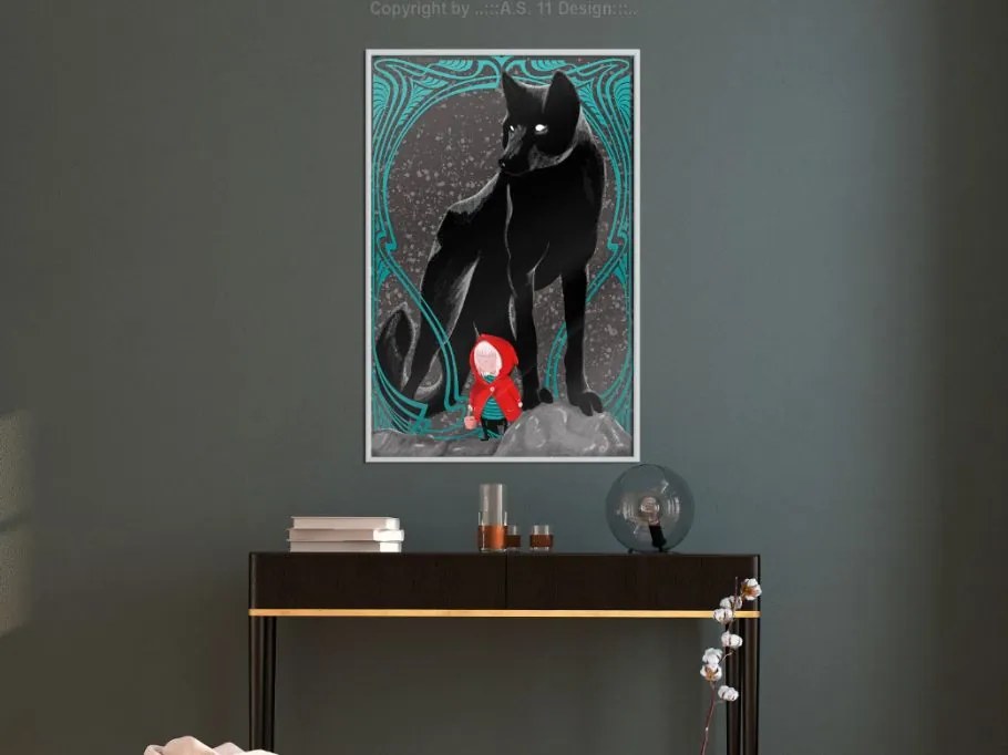 Αφίσα - Bad Wolf - 20x30 - Χρυσό - Με πασπαρτού