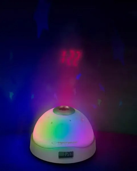 ESPERANZA επιτραπέζιο ρολόι EHC001 με προβολέα &amp; LED, ξυπνητήρι