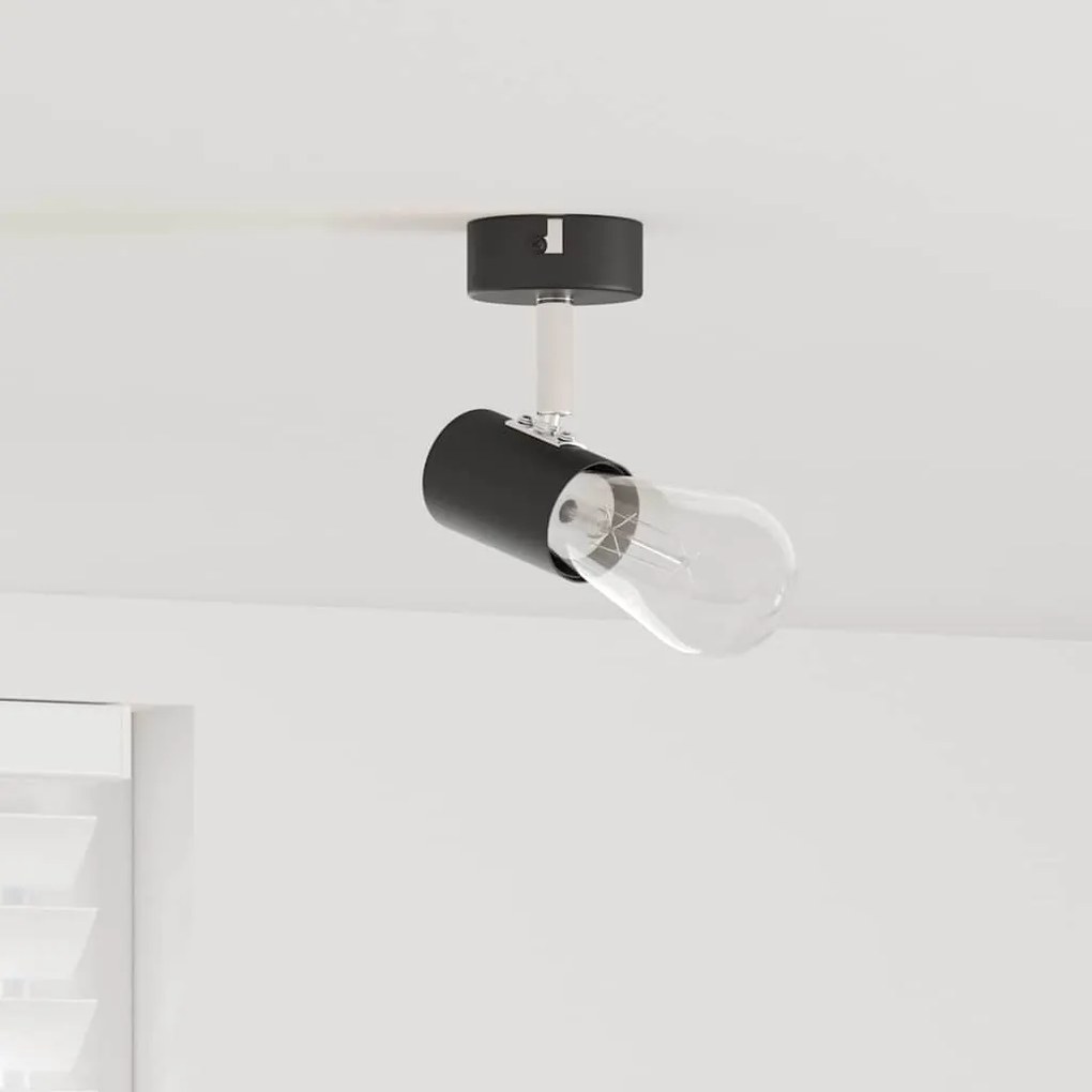vidaXL Σποτ οροφής Μαύρο 6.5 x 6 x 11.5 εκ Ατσάλι