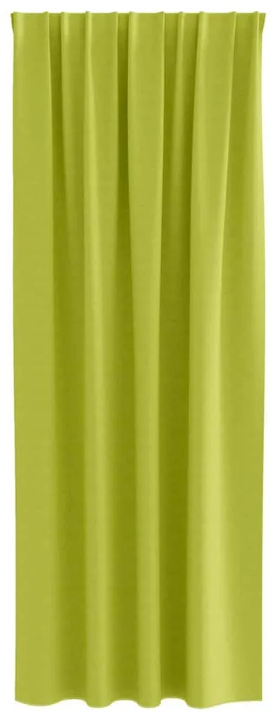 vidaXL Κουρτίνες με κουρτίνες 2 pcs Λαχανί 245x140εκ. Πολυεστέρας