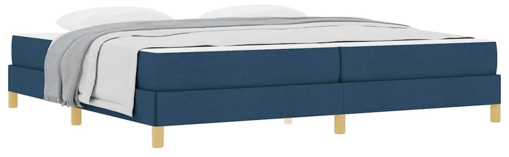 vidaXL Κρεβάτι με ελατήρια Μπλε, Καφέ 200 x 200 cm