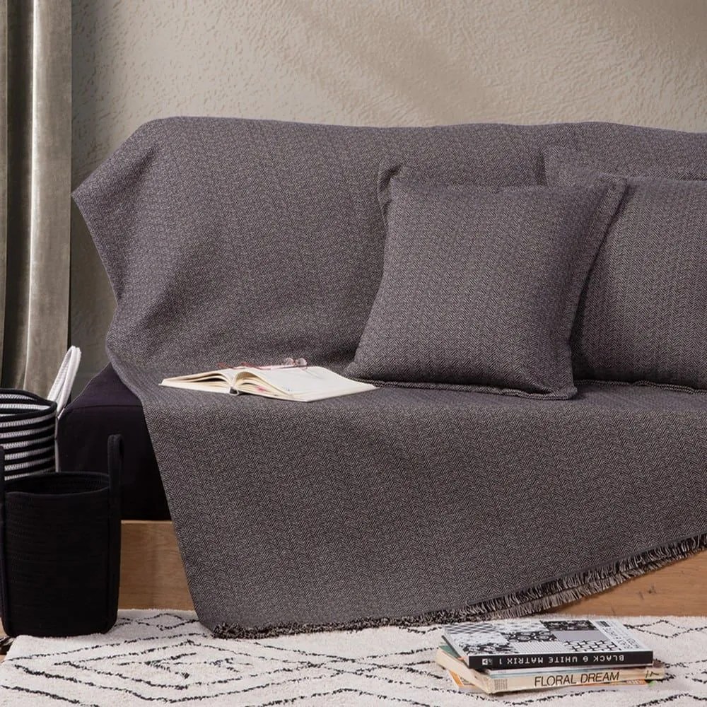 Ριχτάρι Micron Black Nef-Nef Διθέσιο 170x250cm Cotton-Polyester