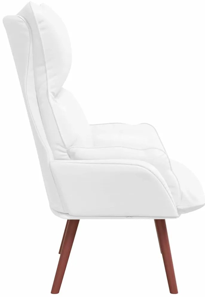 vidaXL Χαλαρωτική Πολυθρόνα Λευκό 69 x 74 x 93 εκ. Τεχνητό δέρμα