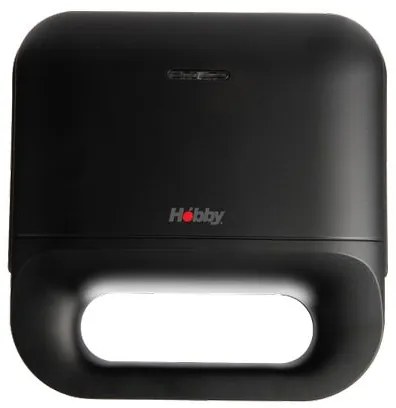 Ηobby Τοστιέρα 2 Θέσεων 750W Με Αντικολλητικές Γκριλ Πλάκες HSM-40451 Μαύρη 400451