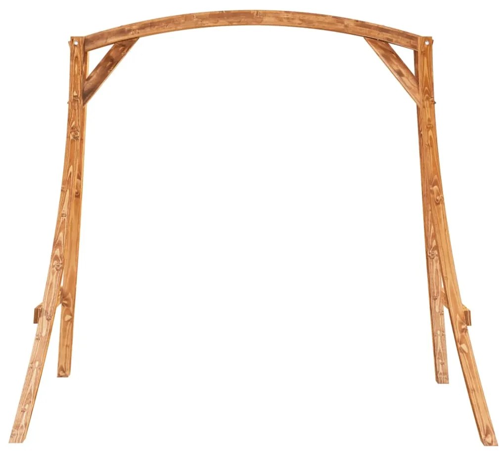 vidaXL Σκελετός Κούνιας από Μασίφ Λυγισμένο Ξύλο με Φινίρισμα Teak