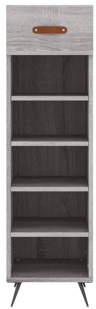 vidaXL Παπουτσοθήκη Γκρι Sonoma 30x35x105 εκ. από Επεξεργασμένο Ξύλο