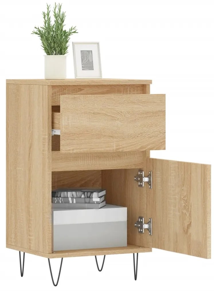 vidaXL Συρταριέρα Sonoma Δρυς 40 x 35 x 70 εκ. από Επεξεργασμένο Ξύλο