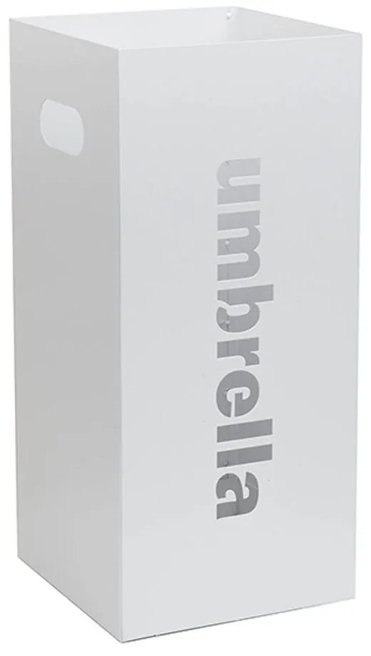 Ομπρελοθήκη Τετράγωνη 24-033 22x22x50cm Matte White Pam&amp;Co Stainless Steel