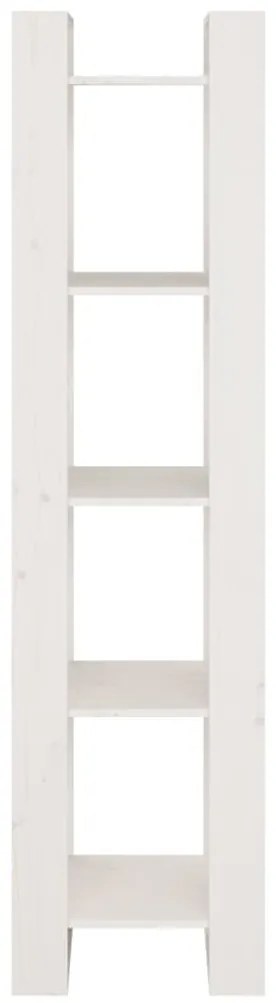 vidaXL Βιβλιοθήκη/Διαχωριστικό Χώρου Λευκό 41x35x160 εκ. Μασίφ Πεύκο