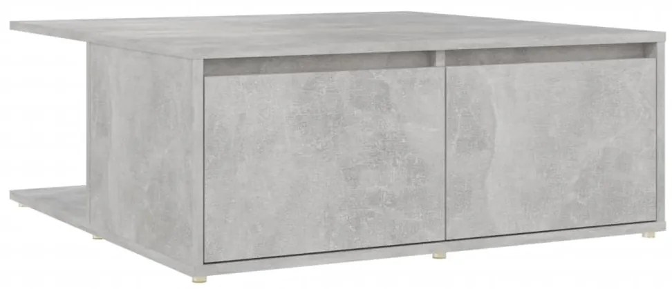 vidaXL Τραπεζάκι Σαλονιού Γκρι Σκυρ. 80 x 80 x 31 εκ. Μοριοσανίδα