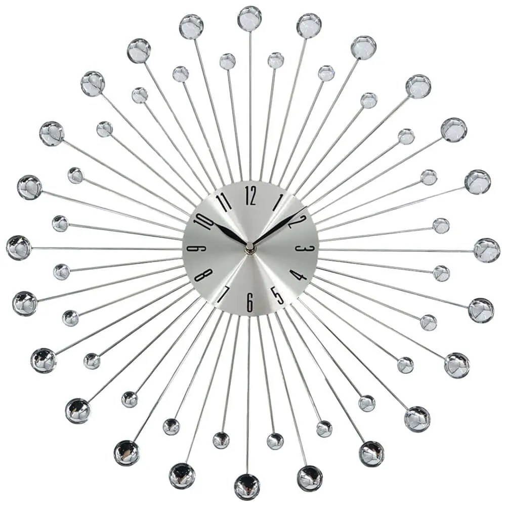Ρολόι Τοίχου 844944 50x4x50cm Silver Ankor Μέταλλο
