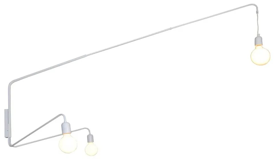Φωτιστικό Τοίχου - Απλίκα HL-3591-3 77-4357 Mima White  Homelighting Metal