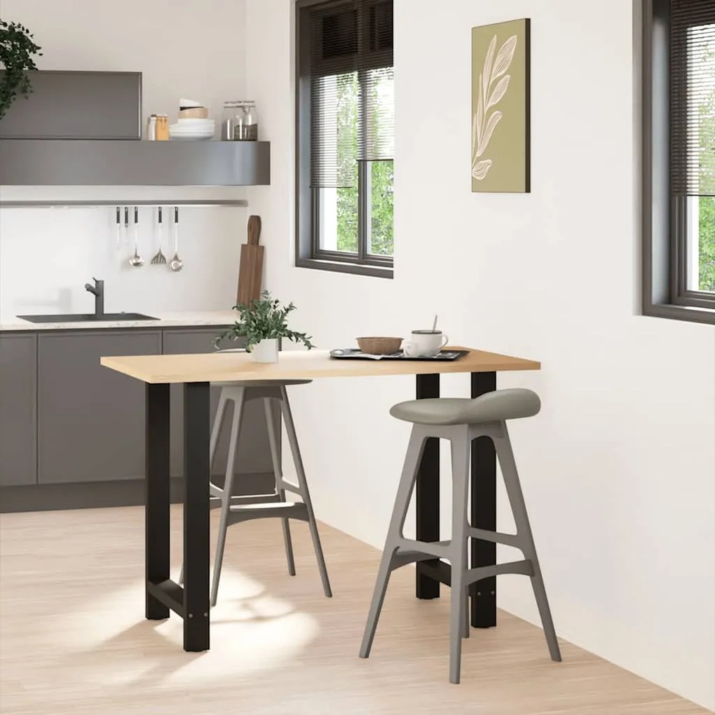 vidaXL Πόδια Τραπεζιού Μπαρ 2 τεμ. Μαύρα 60x(90-91) εκ. Ατσάλι