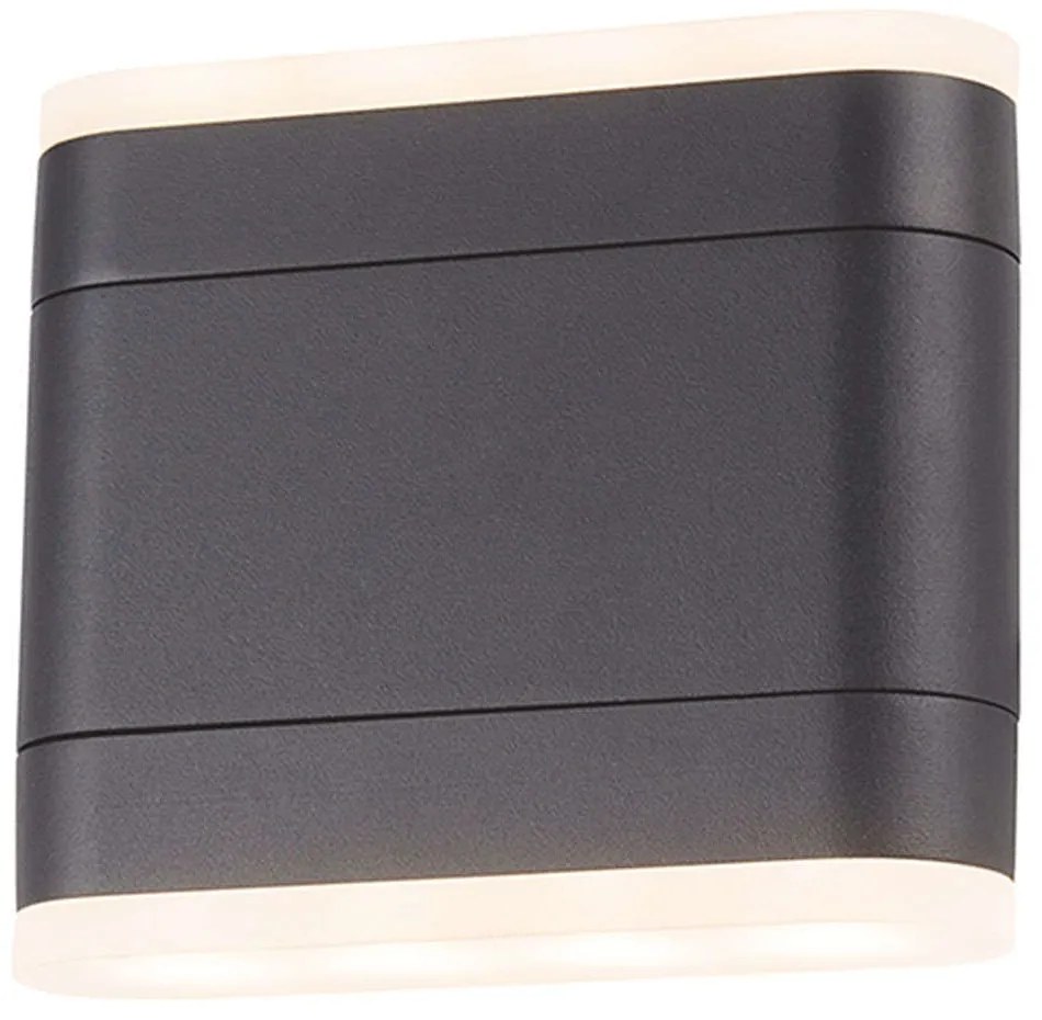 Φωτιστικό Τοίχου - Απλίκα Itri LG5381 14x4,1x13cm Led 480lm 9W 3000K Dark Grey Aca