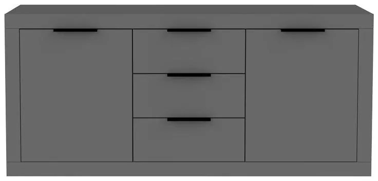 Μπουφές Doha ανθρακί 180x45x80,5 εκ. 180x45x80.5 εκ.