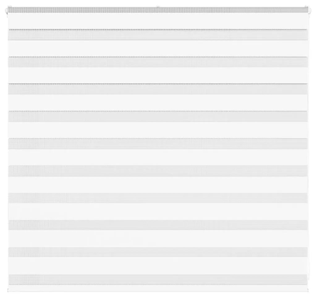 vidaXL Ζέβρα τυφλή Λευκό Πλάτος υφάσματος 155,9 εκ. Πολυεστέρας