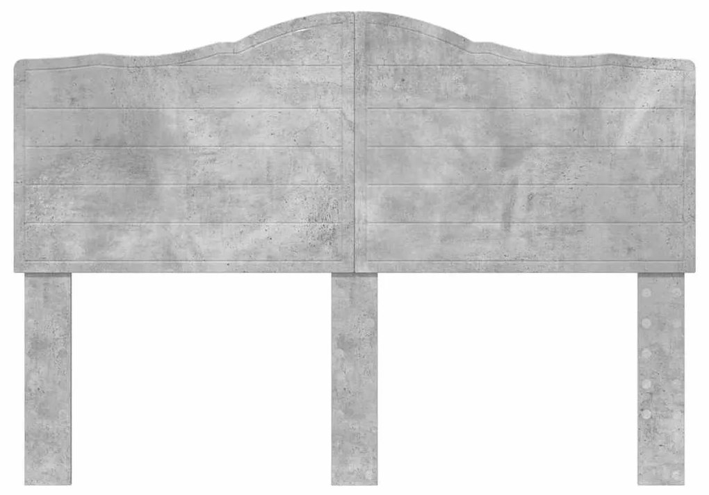 vidaXL Κεφαλάρι με κεφαλάρι Σκυρόδεμα Γκρι 160 cm Επεξεργασμένο ξύλο