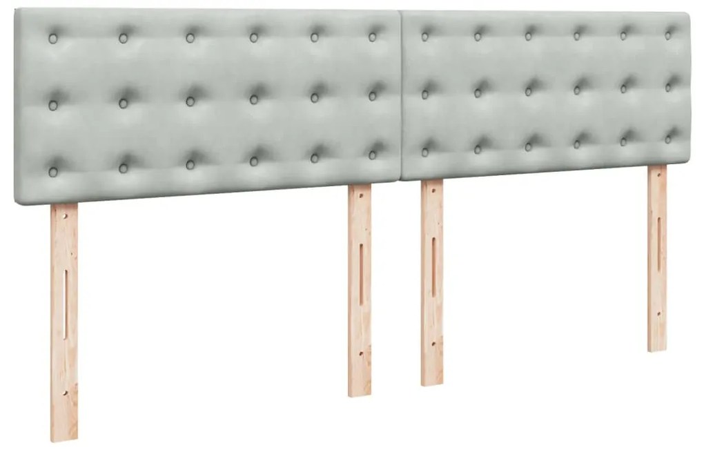 ΚΡΕΒΑΤΙ BOXSPRING ΜΕ ΣΤΡΩΜΑ ΑΝΟΙΧΤΟ ΓΚΡΙ 180X200 ΕΚ. ΒΕΛΟΥΔΙΝΟ 3286390