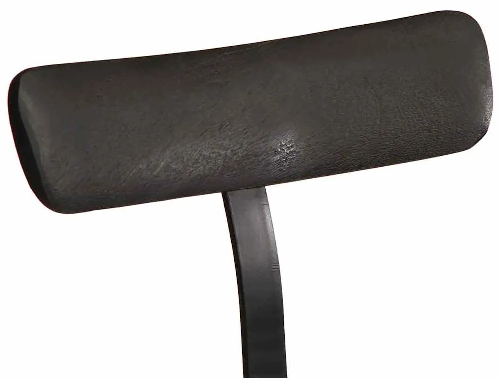 Bar Stools 2 τεμάχια Μαύρο 49x43x103 cm Στερεό ξύλο Mango 4013515