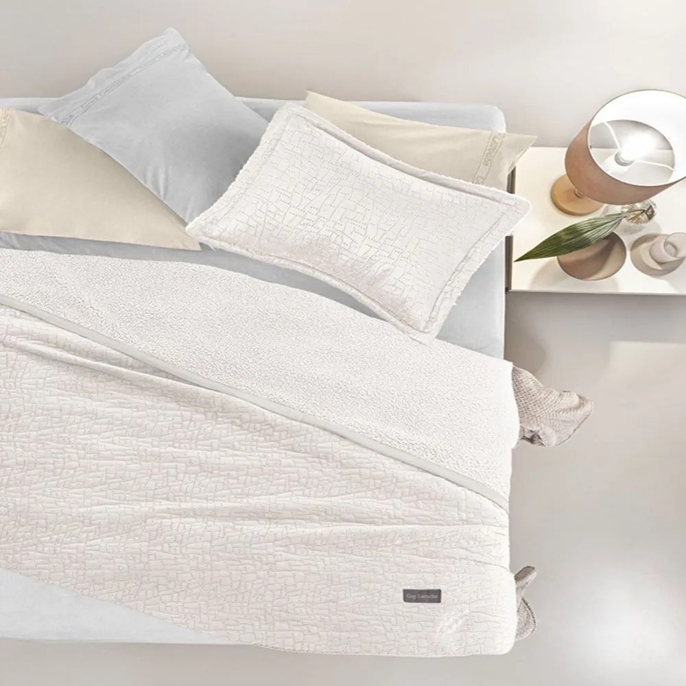 Κουβέρτα Bolzano (Σετ 2τμχ) Ivory Guy Laroche Μονό 160x220cm Πολυέστερ