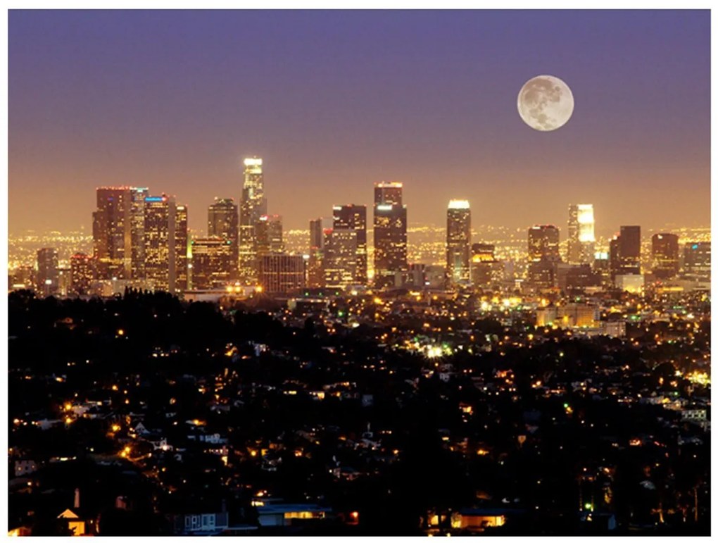 Φωτοταπετσαρία - The moon over the City of Angels 300x231