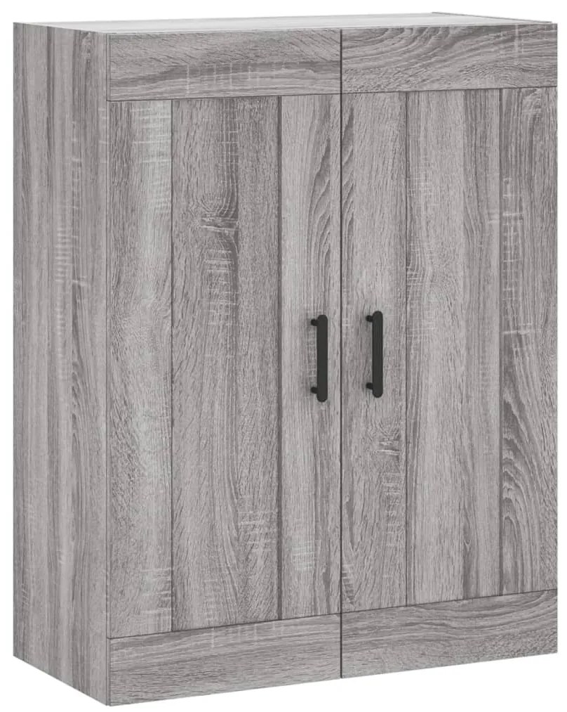 vidaXL Ντουλάπι Γκρι Sonoma 69,5 x 34 x 180 εκ. Επεξεργασμένο Ξύλο