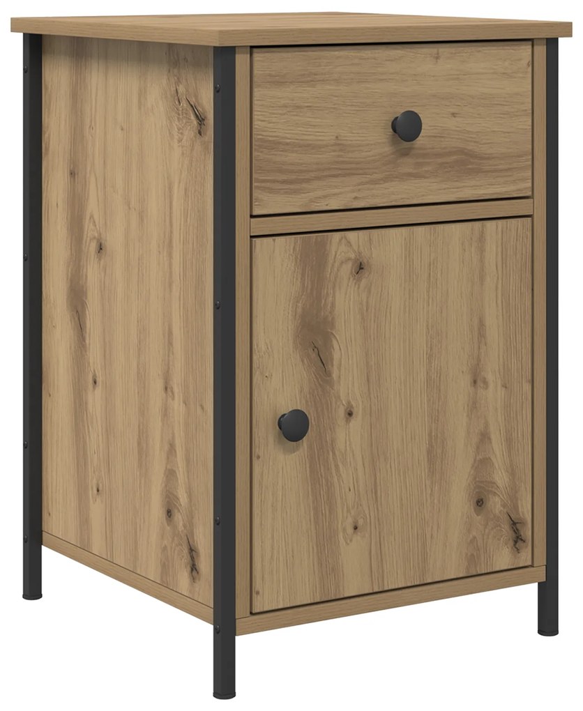 vidaXL κομοδίνο Δρυς 40x42x60 εκ. Επεξεργασμένο Ξύλο