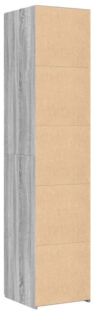 vidaXL Ντουλάπι Γκρι Sonoma 40x42,5x185 εκ. από Επεξεργασμένο Ξύλο