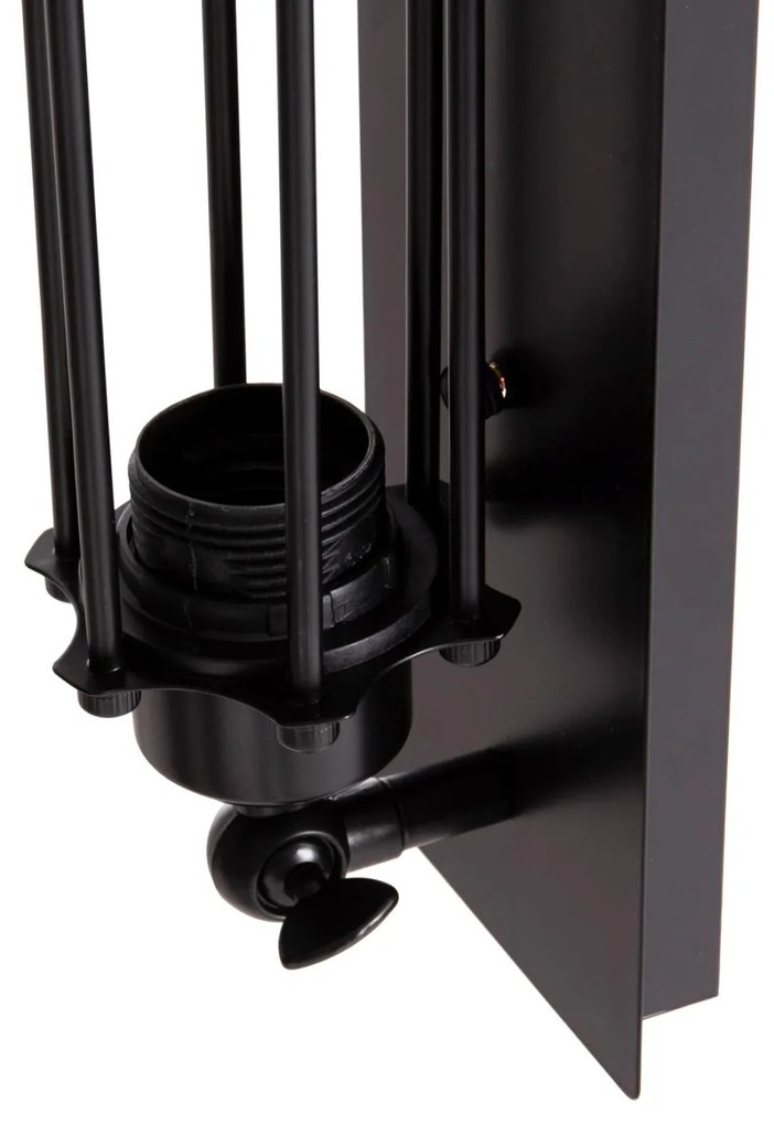 Απλίκα Τοίχου BEACON C4463 Δίφωτη Μέταλλο Μαύρο 10x10x47Υ εκ. 10x10x47 εκ.